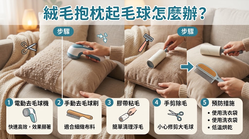 抱枕起毛球